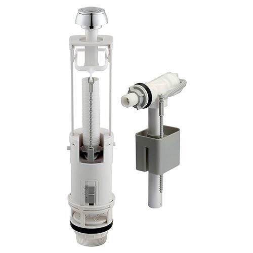 Mécanisme chasse d'eau ajustable ROUSSEAU avec robinet flotteur pour réservoir WC apparent et encast