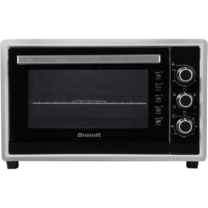 Mini Four Multifonction SAUTER SMF46MX 46L - 1800W, Chaleur Tournante, Tournebroche - 5 Modes, 230°C Max - Dimensions 37x58x44cm