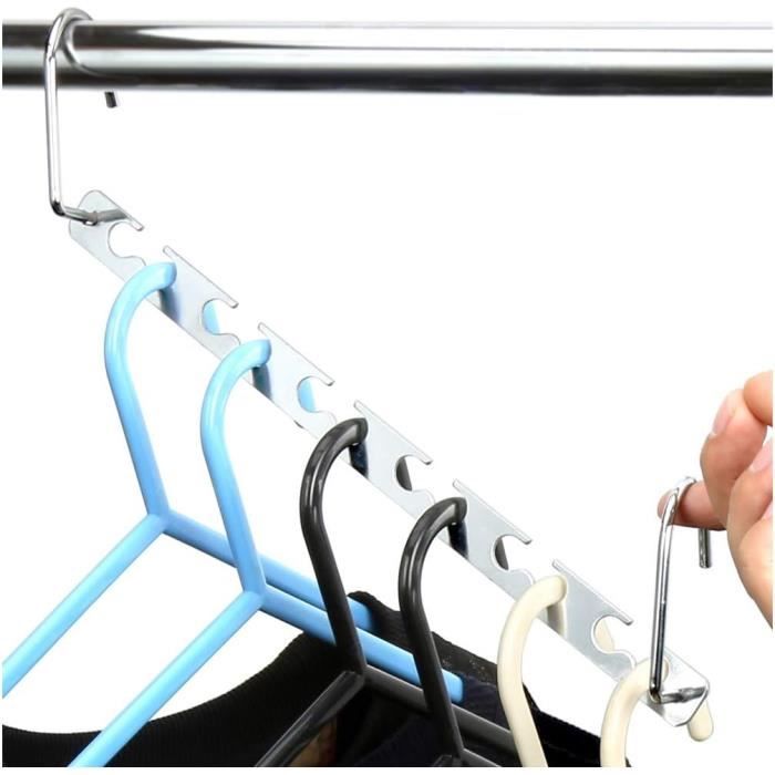 3 Pcs Cintre Gain De Place Cintre Multifonctionnel En Métal