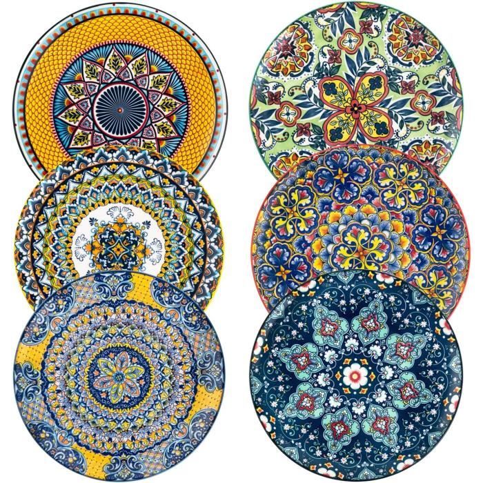 Table Passion - Coffret de 4 assiettes plates Bohèe 26 c