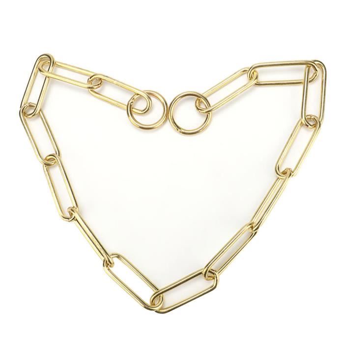 Comparer les prix de SURENHAP collier de dressage pour chien Solid Snake P Collier d'étranglement pour chien de dressage avec chaîne animalerie collier