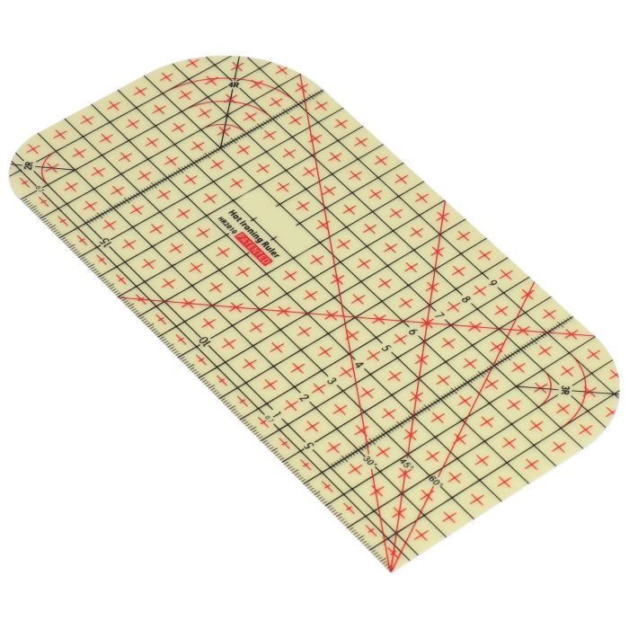 Regle - Equerre,Règle De Mesure En Fer Chaud De 10 Pouces,règle De Repassage Résistante Aux
