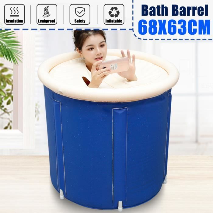 Adulte Bain Barrel Pliable Baignoire Enfants Piscine En Plastique Pliable Baignoire Baignoire,Bleu Accueil Pliant Adulte Baignoire