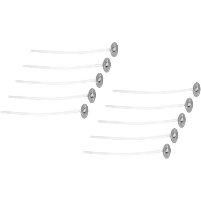 60 Pièces Mèches De Bougie De 10 Cm Avec 1 Porte-mèche De