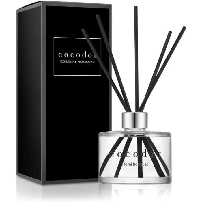 Diffuseur Parfum Maison Cocorrína Eucalyptus Mousse 200ml - 8 Bâtonnets - Décoration Intérieur