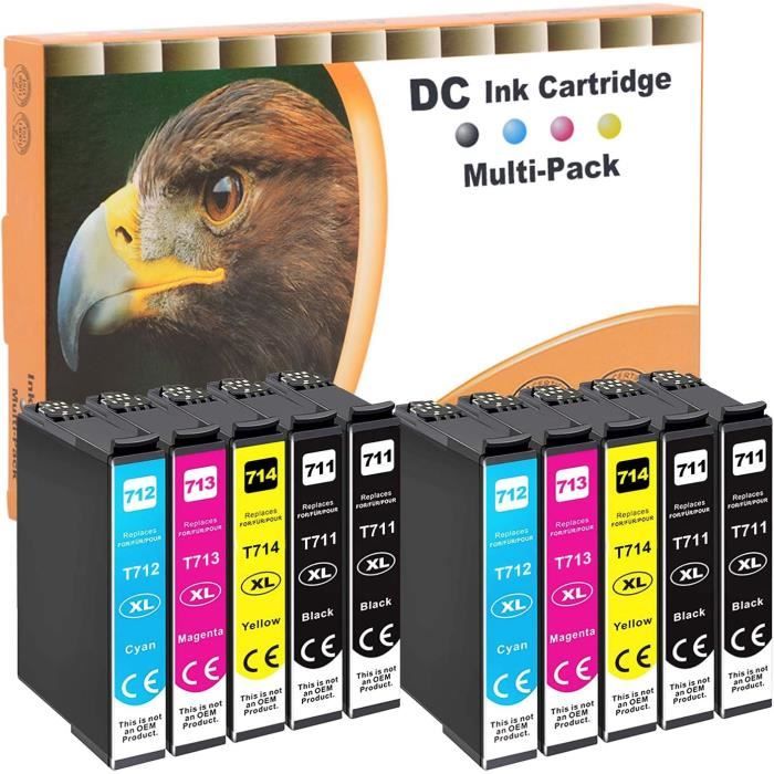 Cartouches D'encre Compatibles Pour Epson Expression – Lot 4+1 (noir + Couleurs), Non OEM, Haute Capacité