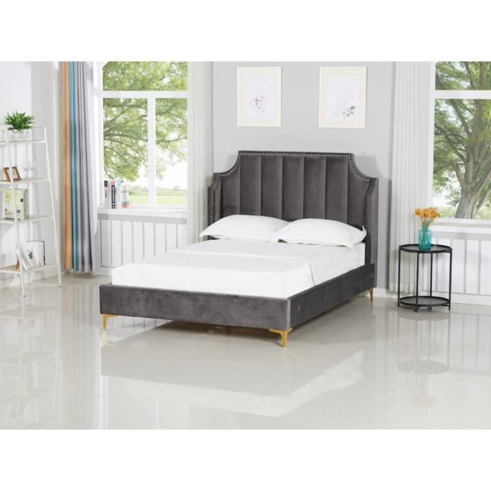 Tête de lit accessoire couchage chambre à coucher meuble à LED 90 par 5 par  78/88 tissu velours noir - Cdiscount Maison