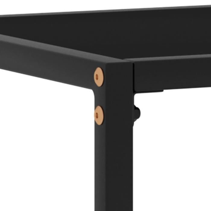 Table Console Table D'entrée Console Meuble - Noir 180x35x75,5 cm Verre trempé | Leroy Merlin