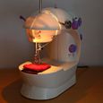 Mini Machine à coudre électrique Machine de couture Multifonctionnel Réglage automatique de la Vitess Violet-1