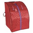 Sauna A Vapeur ZHONGLI Portable Infrarouge Rouge 80x70x98cm avec 4 Plaque et Télécommande-1