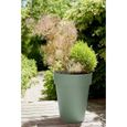 Pot de fleurs vase - EDA PLASTIQUE - Toscane mi-haut - Vert laurier - 44x53cm - 50L-1