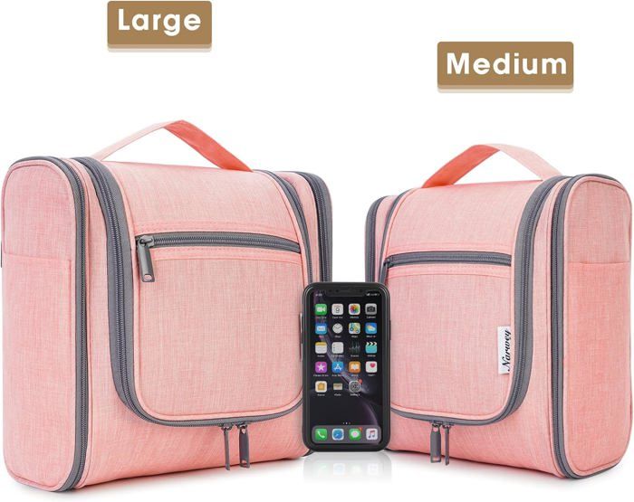 Grande Trousse De Toilette Transparente PVC – Double Couche, 23x17x16 Cm – Pour Maquillage, Voyage, Organisation