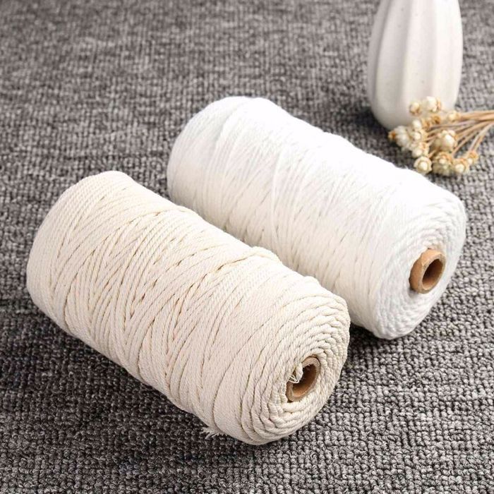 Fil Macrame 3 mm. Lot de 5 cordons en macramé 100 % coton – Fils en macramé 3 mm (50 m) – Corde en coton pour macramé Fil Macrame 3 mm. Lot de 5 cordons en macramé 100 % coton – Fils en macramé 3 mm (50 m) – Corde en coton pour macramé