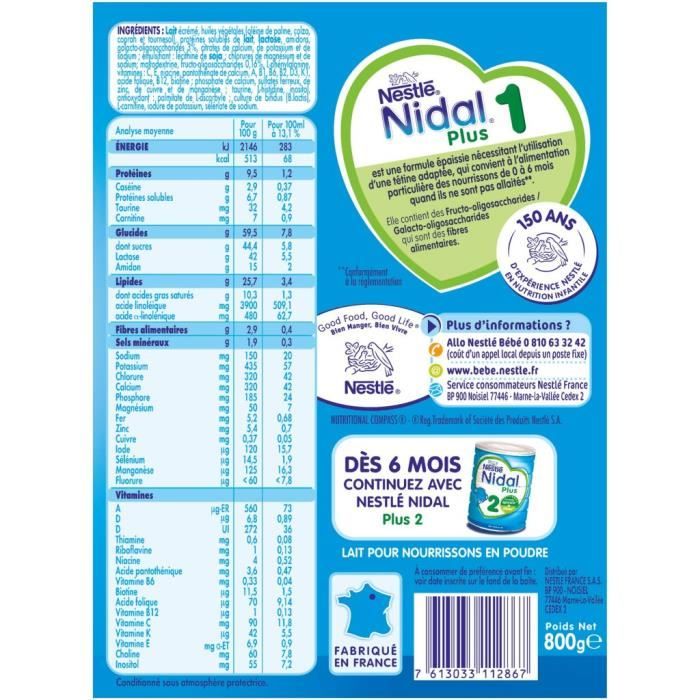 Acheter Nestlé Nidal Plus 2 Formule