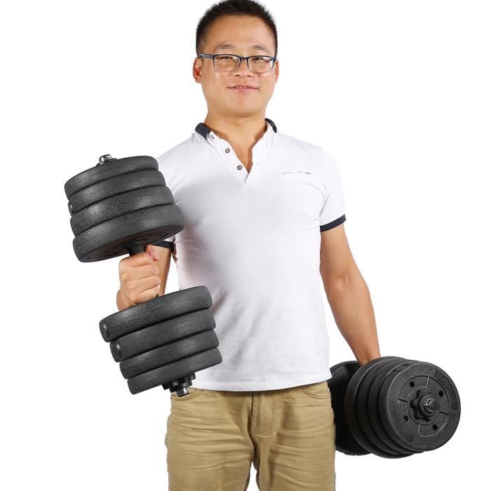 Valise d'altères biceps avec barre en fer _ 20kg