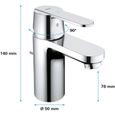 Mitigeur lavabo GET monocommande chromé taille S - GROHE - 31148000-2