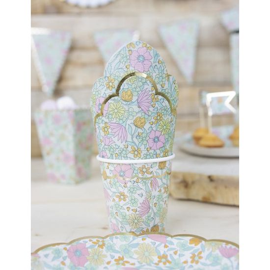 Lot De 60 Serviettes En Papier – Motif Fleurs Sauvages, 33 X 33 Cm, Pour Fêtes, Mariage, Anniversaire - 6