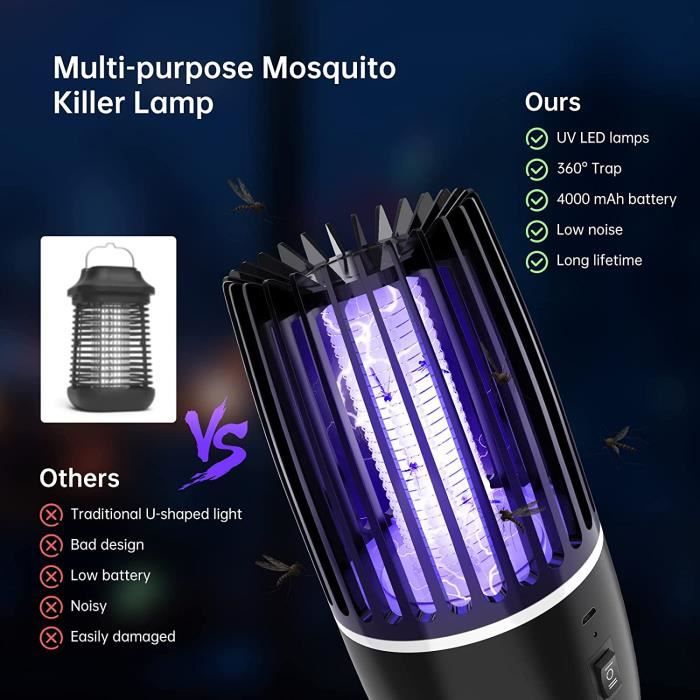 1 x prise de lumière anti-moustique électrique d'intérieur mouche