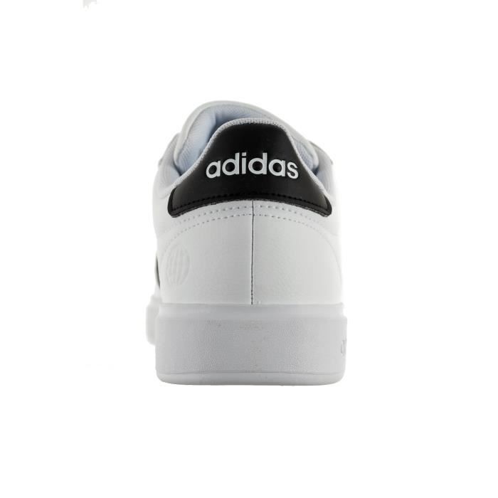 Baskets mode Adidas Originals Grand Court Blanc Homme Lacets Plat Synthetique Blanc Cdiscount Chaussures