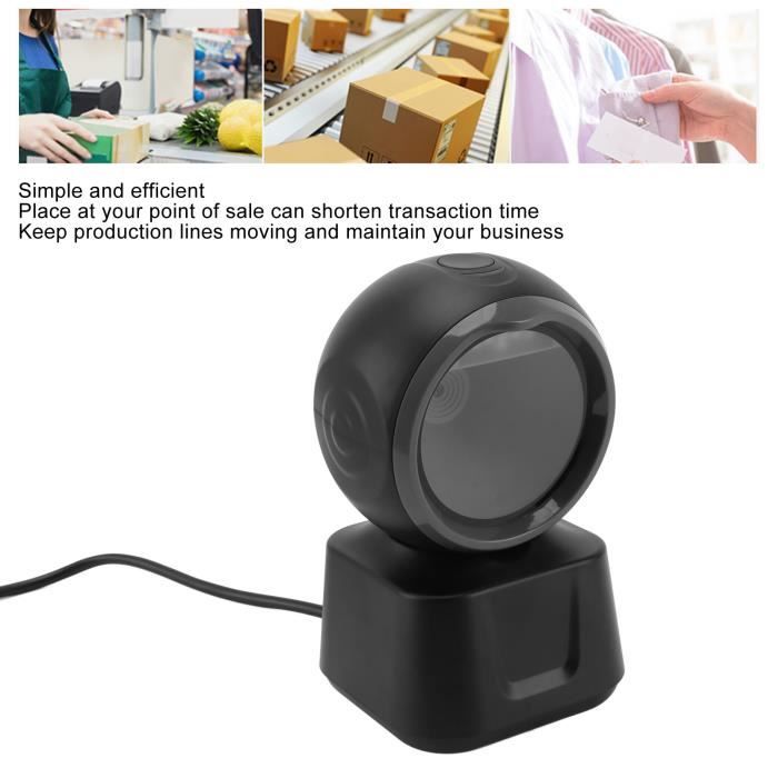 Scanner de codes-barres de bureau 1D 2D QR Scanner de Codes-barres de ...