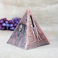 1pc pyramide égyptienne décor alliage pot d'épargne Vintage tirelire créatif cadeau d'anniversaire pour filles  TIRELIRE-3