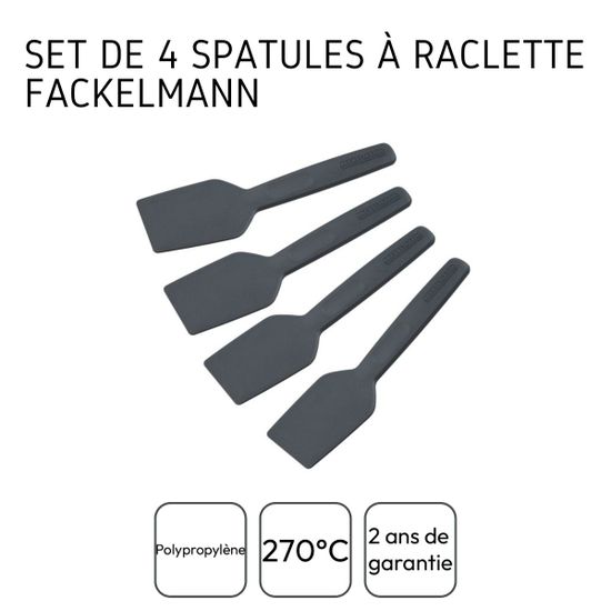 Lot de 4 spatules à raclette fackelmann - RETIF