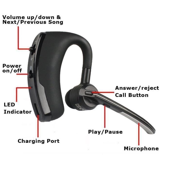 TD® Casque Bluetooth sport monté sur le cou S4 Casque Bluetooth sport –