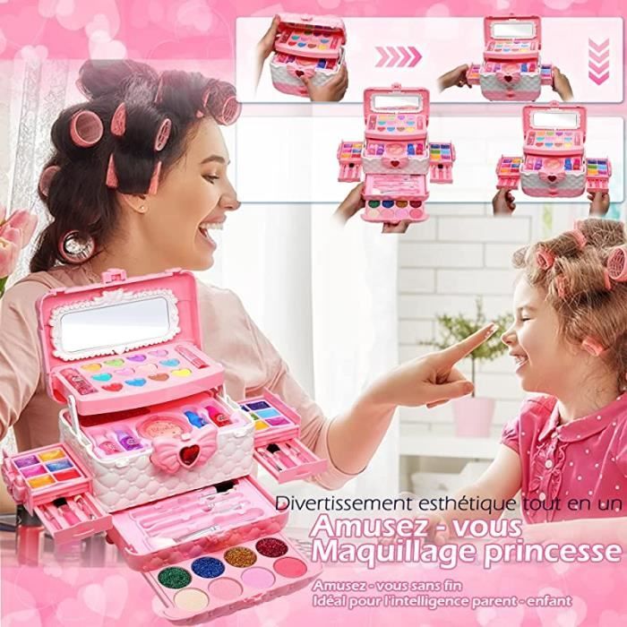Ensemble De Maquillage Pour Enfants, Jouet De Fille De Jeu, Kit De  Maquillage De Princesse, Cadeau