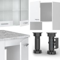 Test cuisine d'angle Vicco R-Line chêne et blanc
