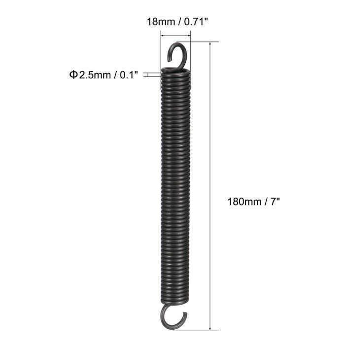 Pièces Ressort Longueur Variable Ressort De Traction 2 Pièces - 1 X 8 X 40 Mm | Acier à Pièce Mécanique Pour Bricolage