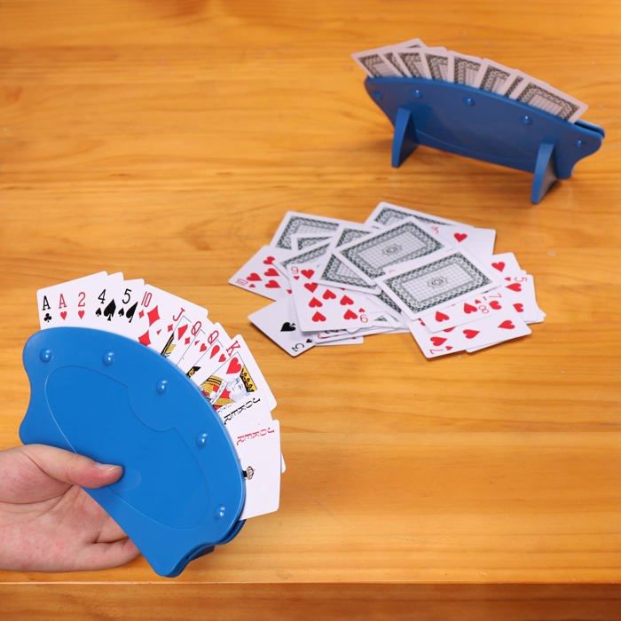 Support Cartes Multijoueurs Bois Lot De 4 Supports De Cartes à Jouer En