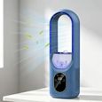 Climatiseur de bureau portable, Climatiseur de bureau brumisateur sans pales, 6 vitesses, Modèle avec humidificateu et Lampe LED