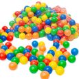 Balles de piscine colorées - LITTLETOM - 700 pièces - Enfant - Jaune, Rouge, Bleu, Vert-0