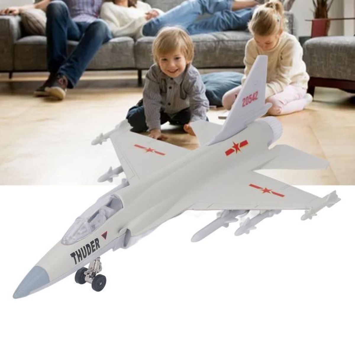 Wmqbjta Modèle d'avion de chasse à l'échelle 1/72 pour bar ou chambre à coucher souvenir