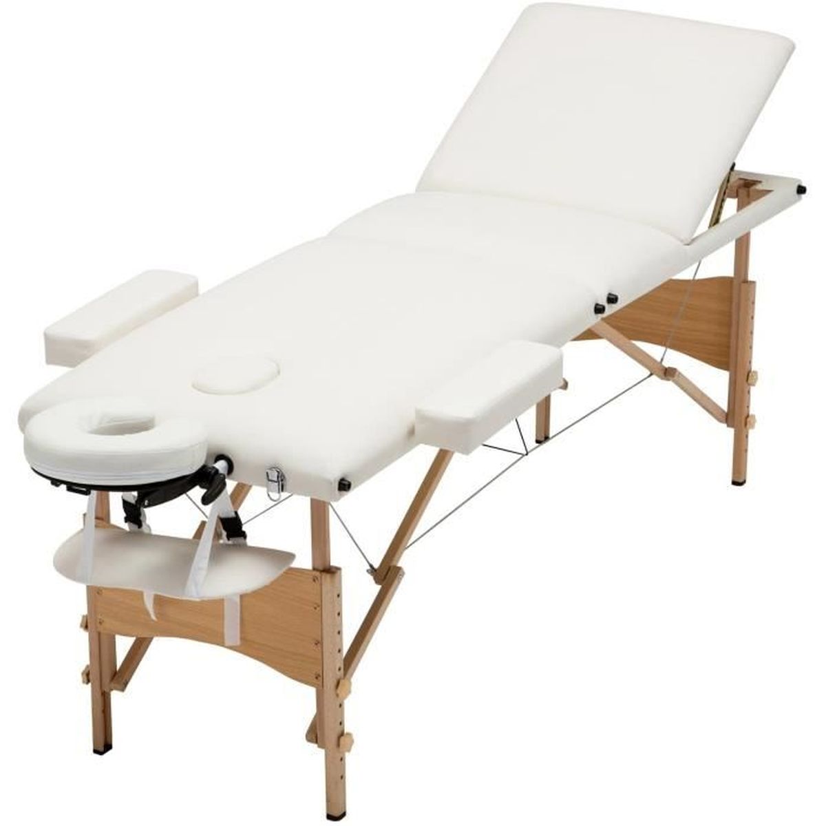 Ubonheur Table De Massage Pliante Professionnelle Cosmetique 3 Zones Pliables Pieds En Bois Hauteur Reglable Pour Therapie Spa Achat Vente Table De Massage Ubonheur Table De Massage P Cdiscount
