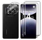 HQSELECTION Lot de 2 Verres Trempés pour Xiaomi Redmi NOTE 14 PRO 5G (pas pour 4G) + 2 Protection Objectif Caméra Verre Trempé