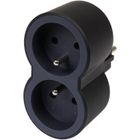 LEGRAND Biplite FB 2x2P+T standard prises frontales - Noir