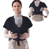 Porte-bébé écharpe - MARQUE - Réglable de nouveau-né à tout-petit - Confortable et pratique - Bleu marine