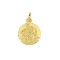 Jouailla - Médaille ronde Saint-Christophe en plaqué or (3260228)