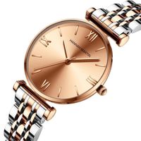 Montre femme Hannah Martin de luxe bracelet en acier doré dames montres bracelet de marque supérieure montre à Quartz