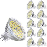 MR16 LED 12V GU5.3 Blanc du Jour 5W Ampoule Equivalent à 35W Halogène Lampe GU 5.3 MR 16 Blanc Froid 4500K 420 Lumen(Lot de 10)