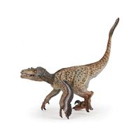 Jouet - PAPO - Vélociraptor à plumes - Mixte - 3 ans et plus - Marron