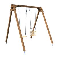 Balançoire Objectif Nature 2 agrès Ambre