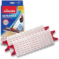 Vileda Recharge UltraMax, paquet de 2, convient à tous les systèmes de balais à plats Vileda, pour tous types de sols, retire [95]