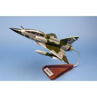 Maquette Mirage 2000N Armée De L'Air - Bois Acajou, échelle 1/40 (39x29 Cm) - Sculptée Et Peinte à La Main - 10