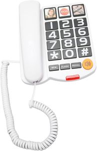 Téléphone fixe Téléphone à Gros Boutons pour Cadeaux Seniors, Tél
