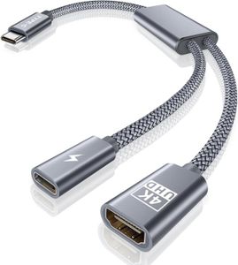 ADAPTATEUR AUDIO-VIDÉO  Basesailor Adaptateur USB C vers HDMI,2-en1 Type-C