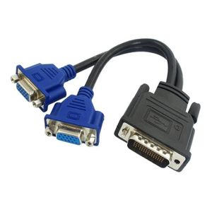 Cablecc Dms-59pin mâle vers double DP DisplayPort femelle Splitter câble dextension pour PC carte graphique 