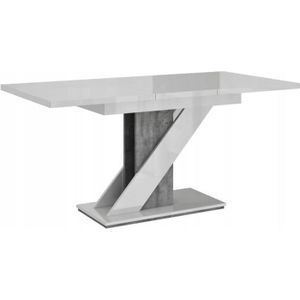 Table extensible plateau Verre pieds métal Noir mat 140 cm - POKENO Matière  Verre / Métal Couleur Transparent