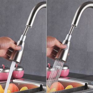 Robinet De Cuisine D Eau Chaude Et Froide De Cuisine De Dessin De Fil De Cuivre De 360 Degres Mitigeur Evier Avec Douchette Extra Achat Vente Robinetterie De Cuisine Robinet De